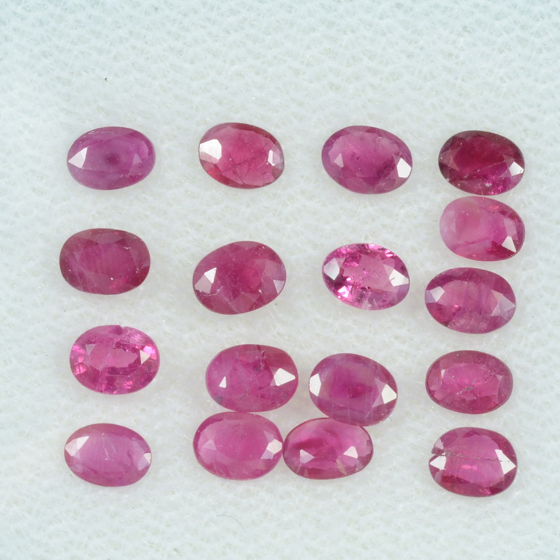 4x3 MM Natural Ruby Loose Gemstone Oval Cut