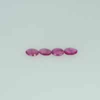 4x3 mm Lot Natural Ruby Loose Gemstone Oval Cut