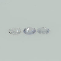 Natural white Sapphire Loose Gemstone Oval Cut