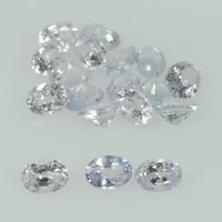 Natural white Sapphire Loose Gemstone Oval Cut