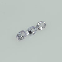 Natural white Sapphire Loose Gemstone Oval Cut