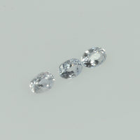 Natural white Sapphire Loose Gemstone Oval Cut