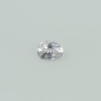 Natural White Sapphire Loose Gemstone VS Quality Oval Cut