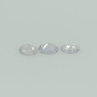 Natural White Sapphire Loose Gemstone VS Quality Oval Cut
