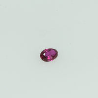 0.09 Cts 2 pcs Natural Burma Ruby Loose Gemstone Oval Cut