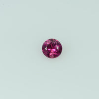 2.5-4.0 mm Natural Pink Sapphire Loose Gemstone VS Quality AAA Color Round Diamond Cut