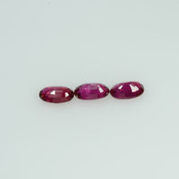 5x3 mm Natural Burma Ruby Loose Gemstone Oval Cut