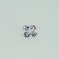 2-4 mm Natural Pastel Purple Sapphire Loose Gemstone Round Diamond Cut Cleanish Quality