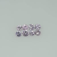 2.5-3.5 mm Natural Purple Pink Sapphire Loose Gemstone Round Diamond Cut Vs Quality A+ Color