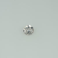 3.5-5.0 mm Natural Yellowish White Sapphire Loose Gemstone Round Diamond Cut Vs Quality