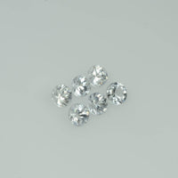 3.5-4.5 mm Natural Whitish Yellow Sapphire Loose Vs Quality Gemstone Round Diamond Cut