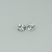 3.5-4.5 mm Natural Whitish Yellow Sapphire Loose Vs Quality Gemstone Round Diamond Cut