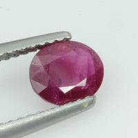 1.00 Cts Natural Burma Ruby Loose Gemstone Oval Cut