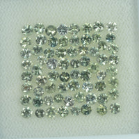 1.4-3.0 mm Natural Greenish Yellow Sapphire Loose Gemstone Round Diamond Cut Vs Quality Color