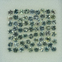 2.1-4.0 mm Natural Greenish Yellow Sapphire Loose Gemstone Round Diamond Cut Vs Quality Color