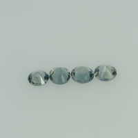 1.5-4.5 mm Natural Teal Green Sapphire Loose Gemstone Round Diamond Cut Color