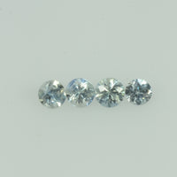 1.4-3.0 mm Natural Greenish yellow Sapphire Loose Gemstone Round Diamond Cut Color