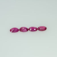 5x3 mm Natural Burma Ruby Loose Gemstone Oval Cut