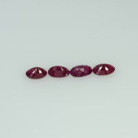 5x3 mm Natural Burma Ruby Loose Gemstone Oval Cut