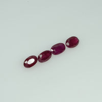 5x3 mm Natural Burma Ruby Loose Gemstone Oval Cut