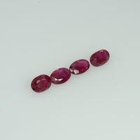 5x3 mm Natural Burma Ruby Loose Gemstone Oval Cut