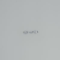 1.5-4.0 mm Natural Whitish Blue Sapphire Loose Cleanish Quality Gemstone Round Diamond Cut