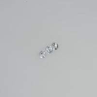 1.5-4.0 mm Natural Whitish Blue Sapphire Loose Cleanish Quality Gemstone Round Diamond Cut