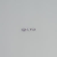 2.5-3.5 mm Natural Whitish Purple Sapphire Loose Cleanish Quality Gemstone Round Diamond Cut