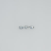 2.5-3.5 mm Natural Greenish White Sapphire Loose Cleanish Quality Gemstone Round Diamond Cut