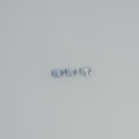 2.5-4.0 mm Natural Bluish White Sapphire Loose Vs Quality Gemstone Round Diamond Cut