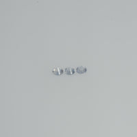 3.5-4.0 mm Natural Bluish White Sapphire Loose Pk Quality Gemstone Round Diamond Cut