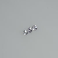 2.0-3.5 mm Natural Purpleish White Sapphire Loose Vs Quality Gemstone Round Diamond Cut