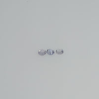 2.5-3.5 mm Natural Purpleish White Sapphire Loose Vs Quality Gemstone Round Diamond Cut