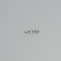 2.5-3.0 mm Natural Yellowish White Sapphire Loose Vs Quality Gemstone Round Diamond Cut