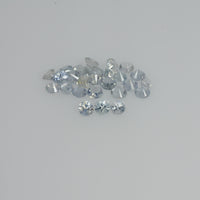2.5-3.5 mm Natural Yellowish White Sapphire Loose Vs Quality Gemstone Round Diamond Cut
