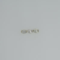 3.0 mm Natural Yellowish white Sapphire Loose Cleanish Quality Gemstone Round Diamond Cut