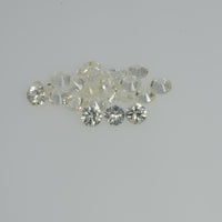 3.0 mm Natural Yellowish white Sapphire Loose Cleanish Quality Gemstone Round Diamond Cut