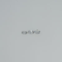 3.0 mm Natural Yellowish white Sapphire Loose Cleanish Quality Gemstone Round Diamond Cut