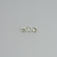 2.5-3.00 mm Natural Yellowish white Sapphire Loose Pk Quality Gemstone Round Diamond Cut - Thai Gems Export Ltd.