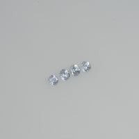 1.5-3.0 mm Natural Bluish white Sapphire Loose Vs Quality Gemstone Round Diamond Cut
