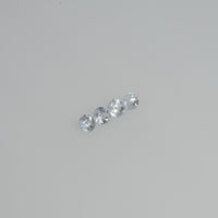 1.5-3.0 mm Natural Bluish white Sapphire Loose Vs Quality Gemstone Round Diamond Cut