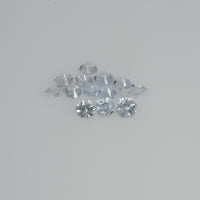 2.5-3.0 mm Natural Bluish white Sapphire Loose Pk Quality Gemstone Round Diamond Cut - Thai Gems Export Ltd.