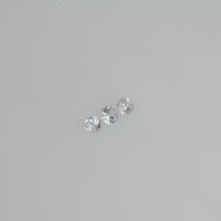 1.5-3.0 mm Natural Yellowish white Sapphire Loose Vs Quality Gemstone Round Diamond Cut