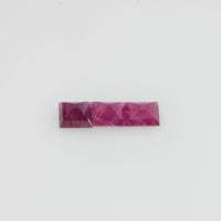 3.7 - 4.0 mm Natural Burma Ruby Loose Gemstone Square Cut