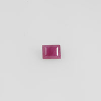 4.5x3.5 mm Natural Burma Ruby Loose Gemstone Long Square Cut