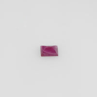 4.5x3.5 mm Natural Burma Ruby Loose Gemstone Long Square Cut