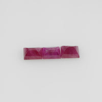 4.5x3.5 mm Natural Burma Ruby Loose Gemstone Long Square Cut