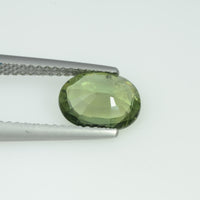 1.77 Cts Natural Green Sapphire Loose Gemstone Oval Cut