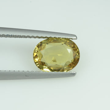2.09 Cts Natural Yellow Sapphire Loose Gemstone Oval Cut