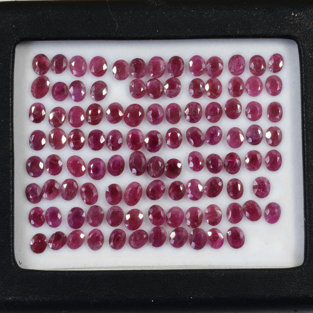 5x4 MM Natural Ruby Loose Gemstone Oval Cut
